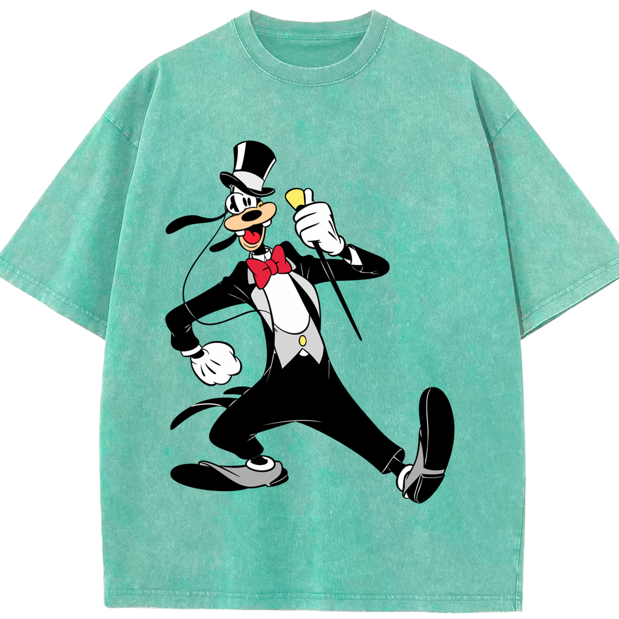 （画像用） ミッキーマウス Mickey Mouse 綿100% ヴィンテージ風 半袖Tシャツ（フロントプリント）